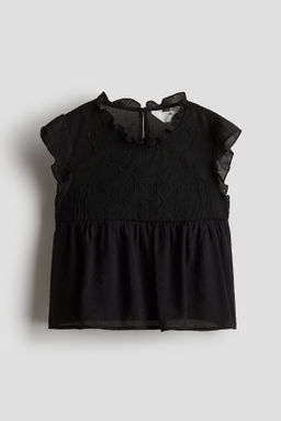Blusa con inserci?n de encaje