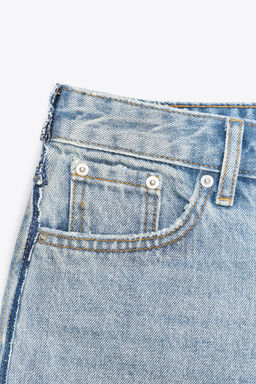 ZW COLLECTION MID-WAIST DENIM SHORTS - Zara фото 7