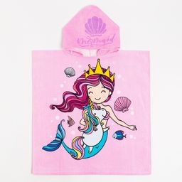 Полотенце-пончо детское махровое Крошка Я Русалочка 60х120см, 100% хлопок, 300гр/м2  фото 20