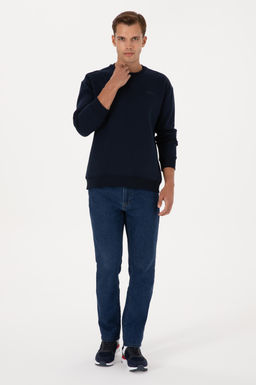 Erkek Lacivert Basic Sweatshirt Sepette S_rpriz _ndirim - U.s. polo assn фото 4