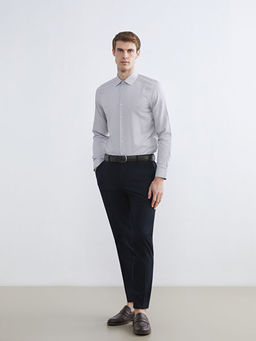 Slim Fit Uzun Kollu ?izgili Erkek G?mlek