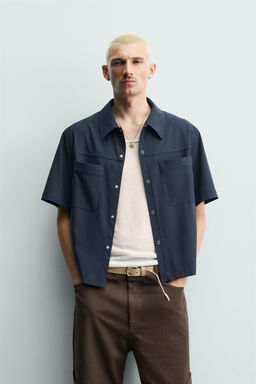 CAMISA T?CNICA RELAXED FIT / Azul - Zara фото 2