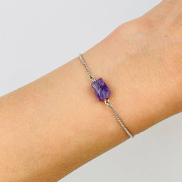 Браслет регулируемый с Чароитом от 16 см