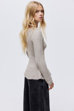 Jersey en punto de canal? con peplum - H&m фото 6