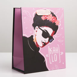 Цена за 2 шт. Пакет подарочный ламинированный, упаковка, Фрида, MS 18?23?10 см