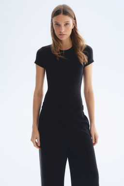 Body de manga corta en microfibra - H&m фото 7