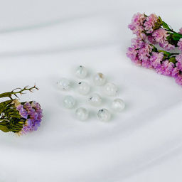 Бусины для украшений из Лунного камня с включением Турмалина (10 шт)