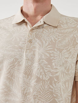 Polo Yaka K?sa Kollu Desenli Pike Erkek Ti??rt