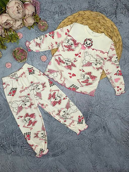 Пижама интерлок-пенье, арт.NA-PJ023(2)-ITpk, киска мари