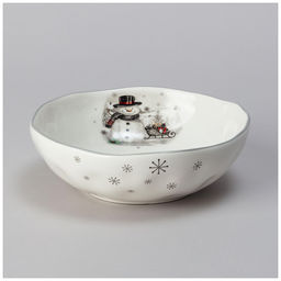 САЛАТНИК AGNESS С НОВЫМ ГОДОМ! 17*5,7 СМ (КОР=24ШТ.)