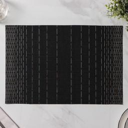 Набор салфеток сервировочных Доляна Инь, 4 шт, 3045 см, цвет чёрный  фото 5