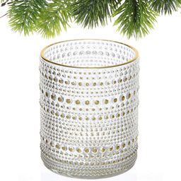 Цена за 4 шт. Подсвечник "Хрустальный блеск" 8,5*10 см, Белый