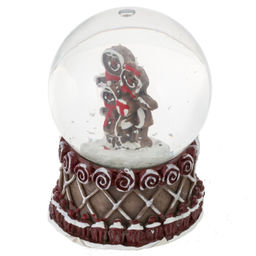 Фигурка декор в стекл шаре "Пряник", D 4.5 см, L4,5 W4,5 H7 см, 4в.