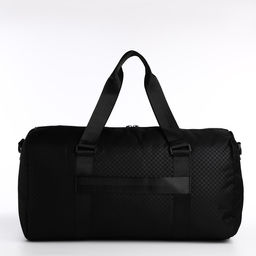 Сумка дорожная на молнии, наружный карман, держатель для чемодана, длинный ремень, цвет чёрный - Simaland фото 3