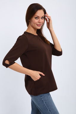 Кофта женская из футера 2-н Анфиса шоколад