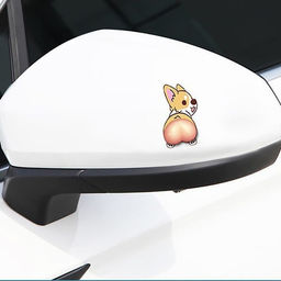 Цена за 2 шт. Аксессуар для авто Корги TORSO, силиконовая, 7,5?5,6 см