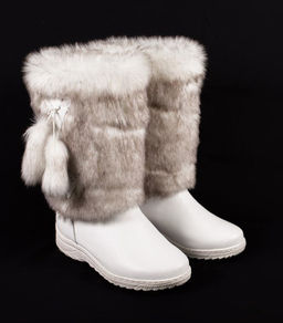 Унты женские Белые, литая подошва