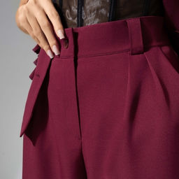 Брюки на молнии На седьмом небе (red) - Charutti фото 3