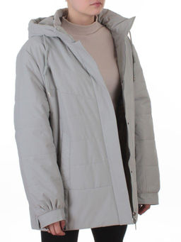 B-552 LT. GREY Куртка демисезонная женская (100 гр. холлофайбер) - Fashion фото 8