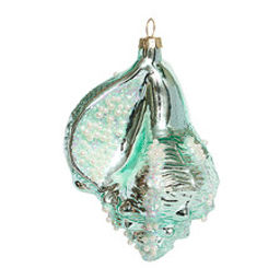 Ракушка Лотария бирюзовая (стекло) 8х7х12 см - Holiday classics фото 2