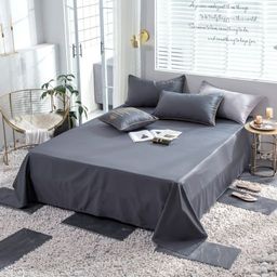 КПБ Mency однотонный с вышивкой MENO002 1.5 спальный