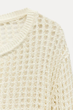 MESH KNIT SWEATER - Zara фото 6