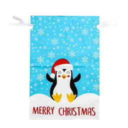 Цена за 5 шт. Пакет подарочный с завязками, Счастливый пингвин, 29х43 см - Simaland фото 2