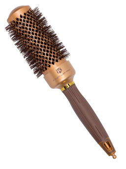 Kristaller Термобрашинг для укладки волос / Ceramic + Ionic TG-X16/43, 43 мм, коричневый