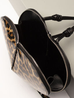 LACCOMA сумка НИ836-лепард черный натуральная кожа хлопок