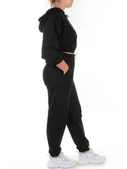 303-1 BLACK Спортивный костюм женский (100% хлопок) - Fashion фото 6