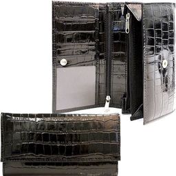 Портмоне женское Premier-DM-1 н/к, 6 отд, 4 карм, черный крокодил (101) 107703