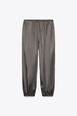 SATIN BALLOON TROUSERS