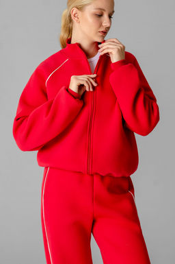Арт. 2916 Костюм с начесом женский 44-52 (5 шт) Цвет:красный