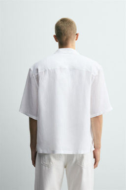 100% LINEN KIMONO SHIRT - Zara фото 13