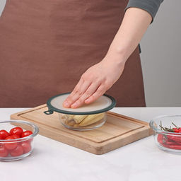 Вакуумная крышка для посуды Доляна, d=16 см, цвет зелёный  фото 4