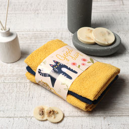 Набор махровых полотенец Этель Кот в цветах 30х30 см - 3 шт, 340 г/м2, 100% хл