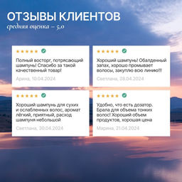 Шампунь для волос с маслом лаванды и экстрактом мелиссы, густые и сильные, 300 мл, ECO LAB by URAL LAB