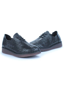 03-5006-1 BLACK Полуботинки женские (натуральная кожа) - Фабричный китай фото 11