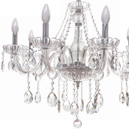 Люстра подвесная в стиле барокко "Alfemminile" 8*40Вт 25-DZ888 со стеклянными основаниями