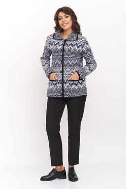 Жакет С 1518/джинсовый микс