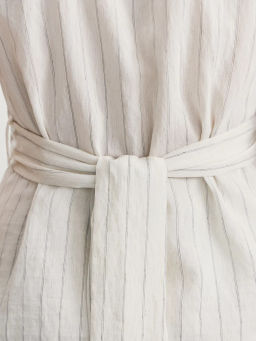 Блуза на запах из вискозы и льна / Zarina  фото 8