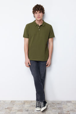 TRENDYOL MAN Beyaz Slim/Dar Kesim Yakas? Cizgili Basic %100 Pamuklu Polo Yaka T-shirt TMNSS20PO0009 - Trendyolmilla фото 25