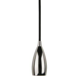 DLC-T-S32/E27 TS/1M/BL PEARL BLACK Патрон декоративный, серия Techno, с проводом (1м) и креплением. Материал алюминий. Цвет черный жемчуг. ТМ Uniel.