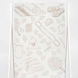 Полотенце махровое 6с102.511ж2 Атрибуты бани(лен3) 67х150см