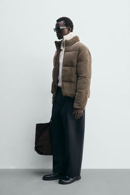 CORDUROY PUFFER JACKET - Zara фото 7