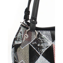 Сумка женская натуральная кожа ADEL-319 (отделка ИСК/КОЖА), 1 отд, плечевой ремень, мозаика 259136 - Adelia фото 4