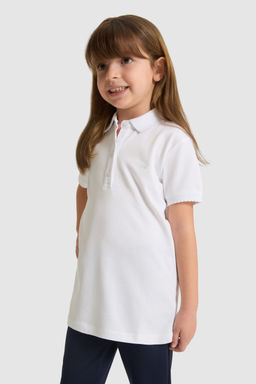 K_z _ocuk Polo Yaka Beyaz Basic Ti__rt - U.s. polo assn фото 3