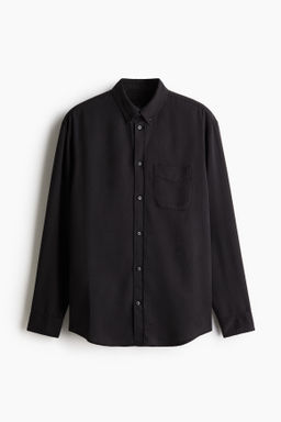 Camisa con tapeta de botones Loose Fit