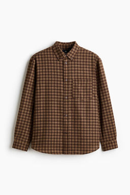 Camisa en mezcla de lana Relaxed Fit