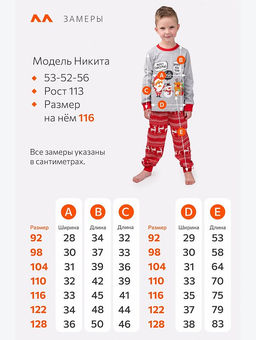 Детская новогодняя пижама Happyfox